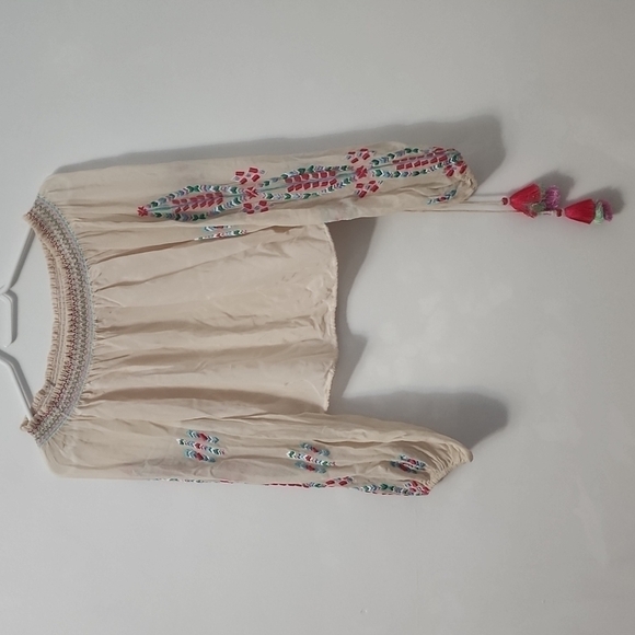 ROCOCO SAND X REVOLVE Off the Shoulder Top Cold Shoulder Boho b99 - Picture 7 of 11